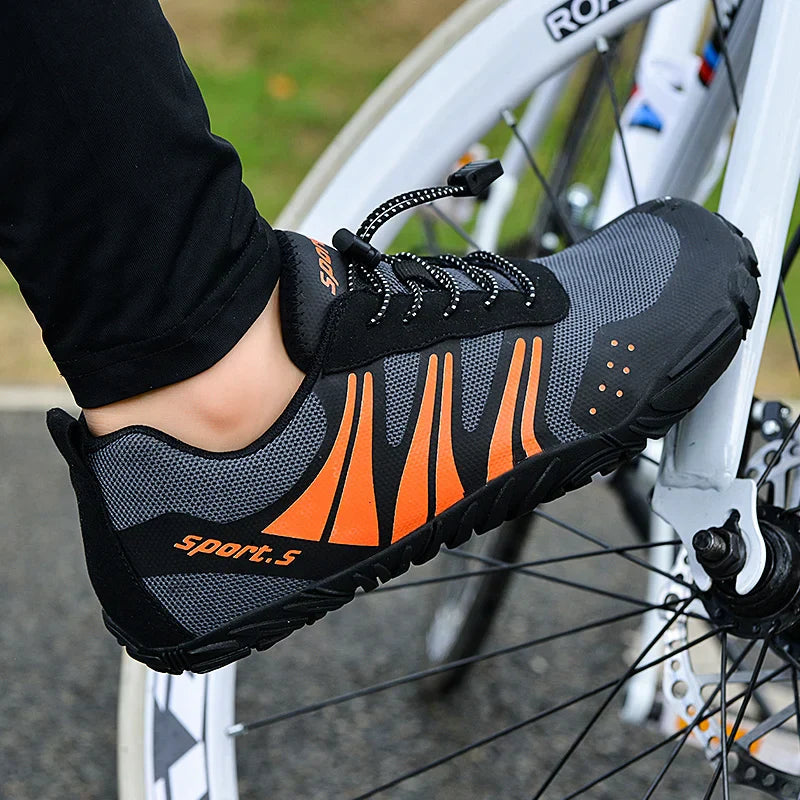 Lightweight Cycling Shoes for MTB and Road Biking – Ergonomic Design, Non-Slip Sole, Breathable Mesh, Unisex Sizes 3